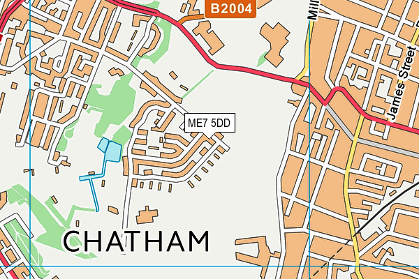 ME7 5DD map - OS VectorMap District (Ordnance Survey)