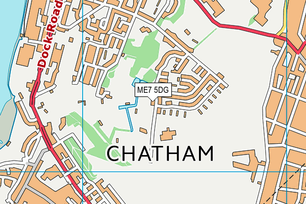 ME7 5DG map - OS VectorMap District (Ordnance Survey)