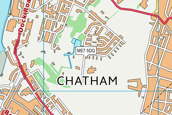 ME7 5DQ map - OS VectorMap District (Ordnance Survey)
