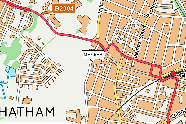 ME7 5HB map - OS VectorMap District (Ordnance Survey) ME7 5HB map - OS VectorMap District (Ordnance Survey)