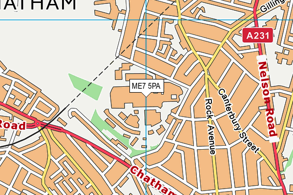 ME7 5PA map - OS VectorMap District (Ordnance Survey) ME7 5PA map - OS VectorMap District (Ordnance Survey)