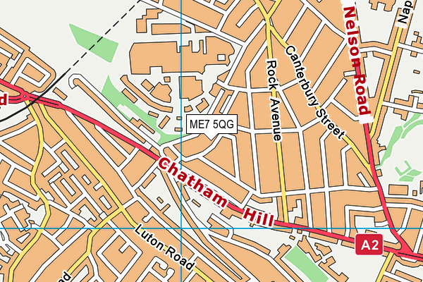 ME7 5QG map - OS VectorMap District (Ordnance Survey)