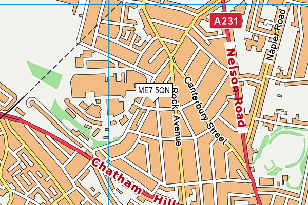 ME7 5QN map - OS VectorMap District (Ordnance Survey) ME7 5QN map - OS VectorMap District (Ordnance Survey)