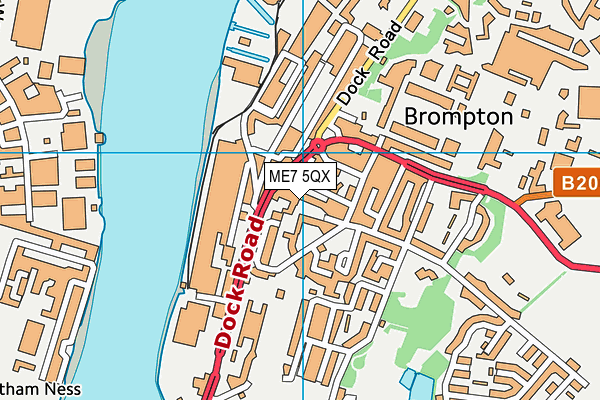 ME7 5QX map - OS VectorMap District (Ordnance Survey) ME7 5QX map - OS VectorMap District (Ordnance Survey)
