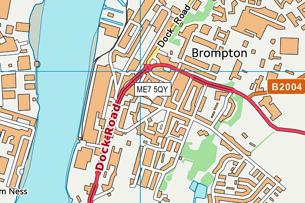 ME7 5QY map - OS VectorMap District (Ordnance Survey)