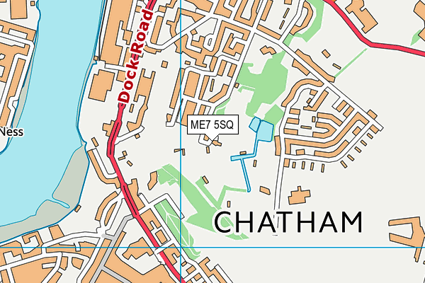ME7 5SQ map - OS VectorMap District (Ordnance Survey)