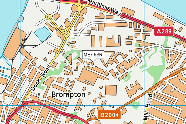 ME7 5SR map - OS VectorMap District (Ordnance Survey)