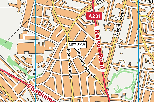 ME7 5XW map - OS VectorMap District (Ordnance Survey) ME7 5XW map - OS VectorMap District (Ordnance Survey)
