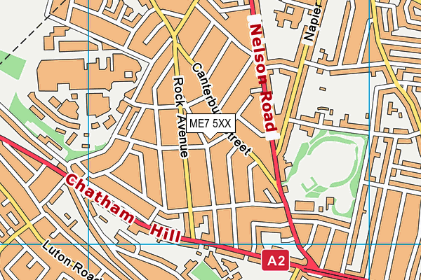 ME7 5XX map - OS VectorMap District (Ordnance Survey)