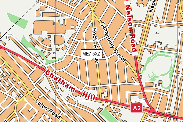 ME7 5XZ map - OS VectorMap District (Ordnance Survey) ME7 5XZ map - OS VectorMap District (Ordnance Survey)