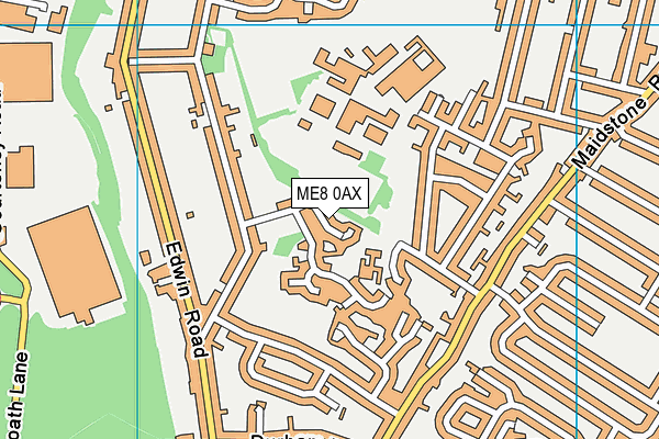ME8 0AX map - OS VectorMap District (Ordnance Survey) ME8 0AX map - OS VectorMap District (Ordnance Survey)