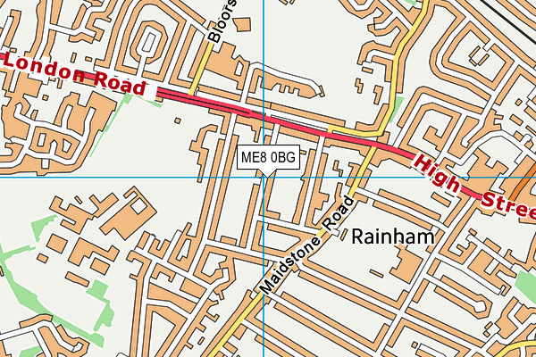 ME8 0BG map - OS VectorMap District (Ordnance Survey) ME8 0BG map - OS VectorMap District (Ordnance Survey)
