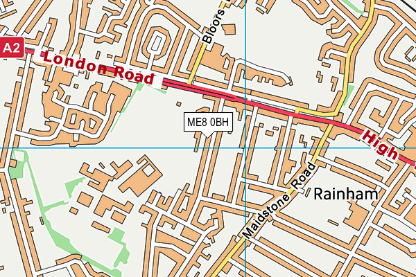ME8 0BH map - OS VectorMap District (Ordnance Survey) ME8 0BH map - OS VectorMap District (Ordnance Survey)