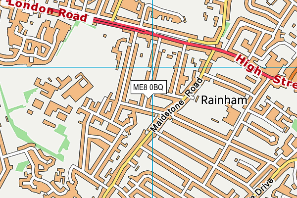 ME8 0BQ map - OS VectorMap District (Ordnance Survey) ME8 0BQ map - OS VectorMap District (Ordnance Survey)