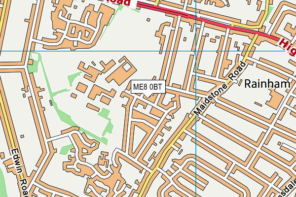 ME8 0BT map - OS VectorMap District (Ordnance Survey) ME8 0BT map - OS VectorMap District (Ordnance Survey)