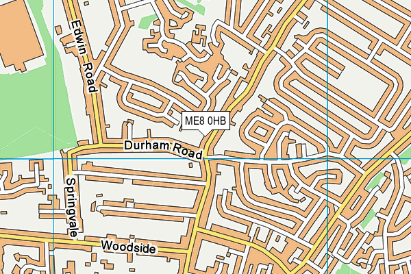 ME8 0HB map - OS VectorMap District (Ordnance Survey) ME8 0HB map - OS VectorMap District (Ordnance Survey)