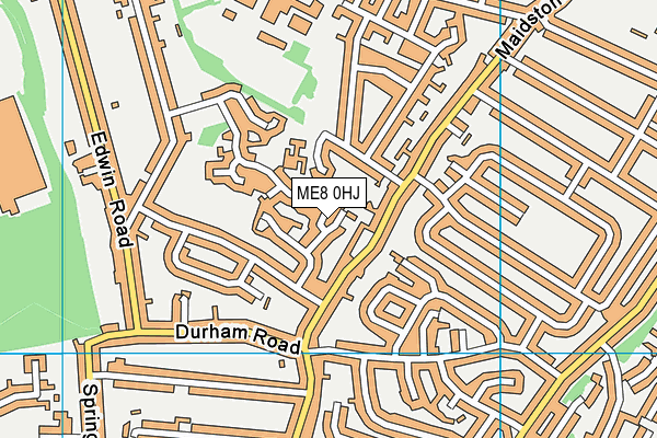 ME8 0HJ map - OS VectorMap District (Ordnance Survey) ME8 0HJ map - OS VectorMap District (Ordnance Survey)