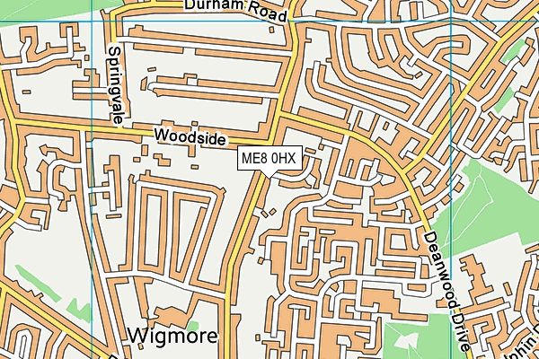 ME8 0HX map - OS VectorMap District (Ordnance Survey) ME8 0HX map - OS VectorMap District (Ordnance Survey)