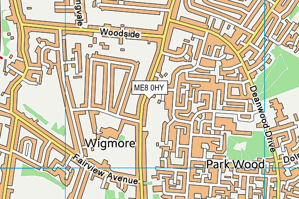 ME8 0HY map - OS VectorMap District (Ordnance Survey) ME8 0HY map - OS VectorMap District (Ordnance Survey)