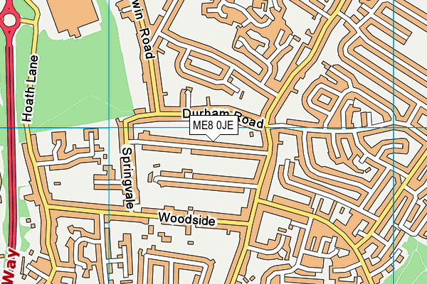 ME8 0JE map - OS VectorMap District (Ordnance Survey) ME8 0JE map - OS VectorMap District (Ordnance Survey)