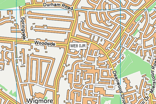 ME8 0JR map - OS VectorMap District (Ordnance Survey) ME8 0JR map - OS VectorMap District (Ordnance Survey)