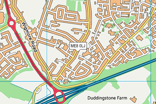ME8 0LJ map - OS VectorMap District (Ordnance Survey) ME8 0LJ map - OS VectorMap District (Ordnance Survey)