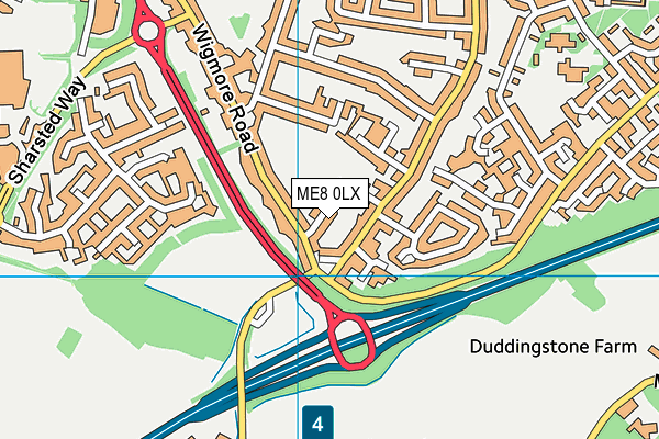 ME8 0LX map - OS VectorMap District (Ordnance Survey) ME8 0LX map - OS VectorMap District (Ordnance Survey)