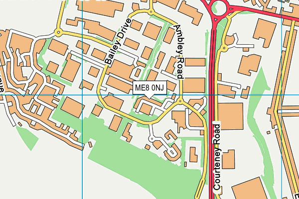ME8 0NJ map - OS VectorMap District (Ordnance Survey) ME8 0NJ map - OS VectorMap District (Ordnance Survey)
