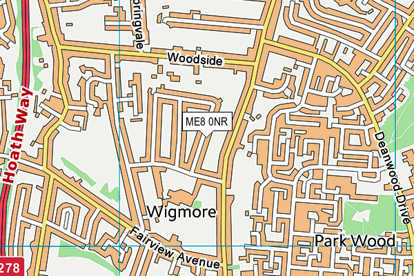 ME8 0NR map - OS VectorMap District (Ordnance Survey) ME8 0NR map - OS VectorMap District (Ordnance Survey)