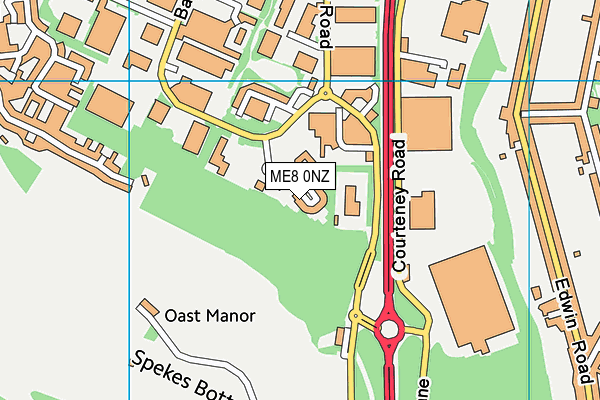ME8 0NZ map - OS VectorMap District (Ordnance Survey) ME8 0NZ map - OS VectorMap District (Ordnance Survey)