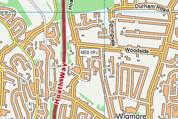 ME8 0PJ map - OS VectorMap District (Ordnance Survey) ME8 0PJ map - OS VectorMap District (Ordnance Survey)