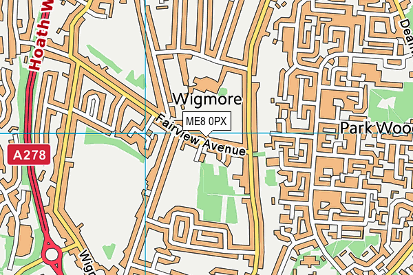ME8 0PX map - OS VectorMap District (Ordnance Survey) ME8 0PX map - OS VectorMap District (Ordnance Survey)