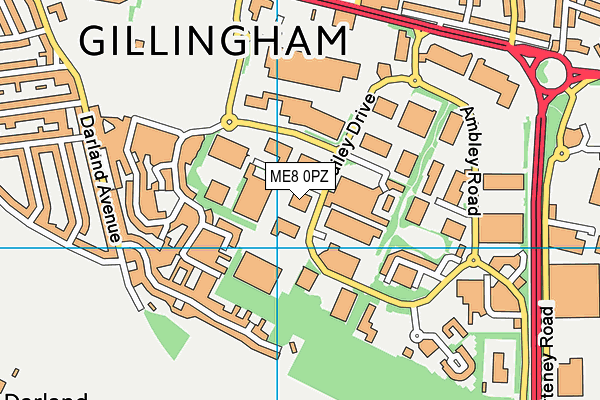 ME8 0PZ map - OS VectorMap District (Ordnance Survey) ME8 0PZ map - OS VectorMap District (Ordnance Survey)