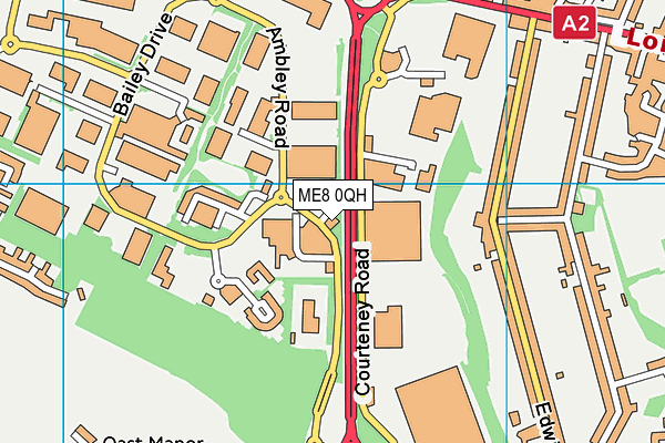 ME8 0QH map - OS VectorMap District (Ordnance Survey) ME8 0QH map - OS VectorMap District (Ordnance Survey)