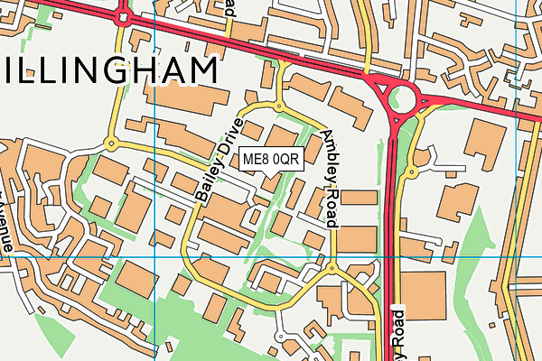 ME8 0QR map - OS VectorMap District (Ordnance Survey) ME8 0QR map - OS VectorMap District (Ordnance Survey)