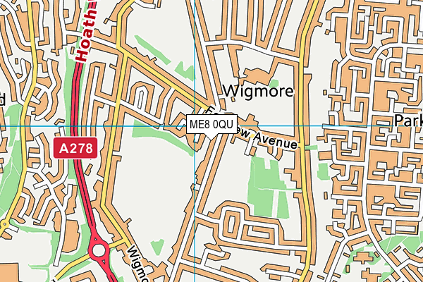 ME8 0QU map - OS VectorMap District (Ordnance Survey) ME8 0QU map - OS VectorMap District (Ordnance Survey)