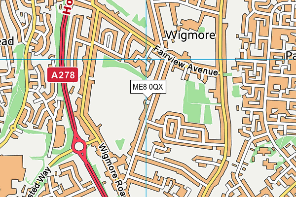 ME8 0QX map - OS VectorMap District (Ordnance Survey) ME8 0QX map - OS VectorMap District (Ordnance Survey)