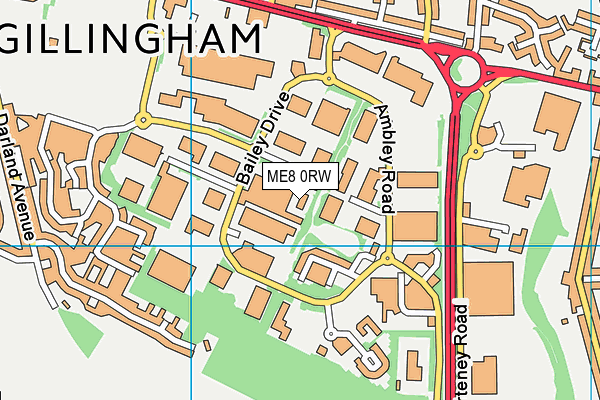 ME8 0RW map - OS VectorMap District (Ordnance Survey) ME8 0RW map - OS VectorMap District (Ordnance Survey)
