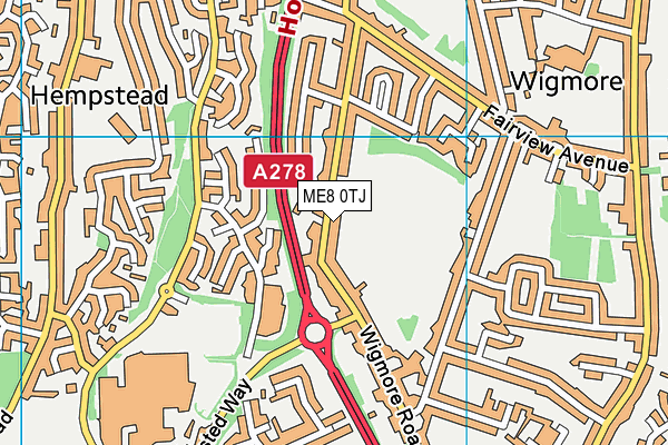 ME8 0TJ map - OS VectorMap District (Ordnance Survey) ME8 0TJ map - OS VectorMap District (Ordnance Survey)