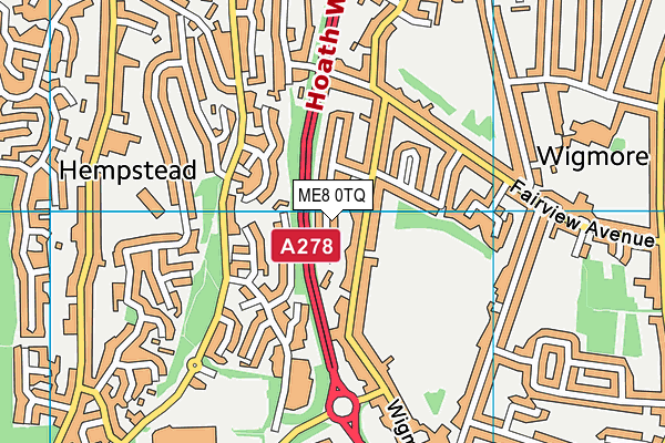 ME8 0TQ map - OS VectorMap District (Ordnance Survey) ME8 0TQ map - OS VectorMap District (Ordnance Survey)
