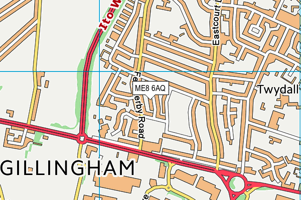 ME8 6AQ map - OS VectorMap District (Ordnance Survey) ME8 6AQ map - OS VectorMap District (Ordnance Survey)