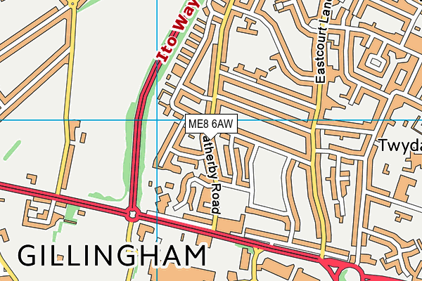 ME8 6AW map - OS VectorMap District (Ordnance Survey) ME8 6AW map - OS VectorMap District (Ordnance Survey)
