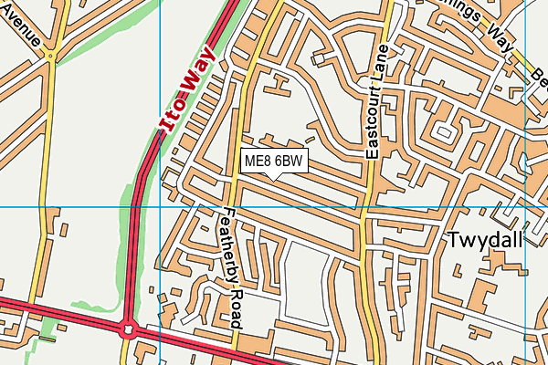 ME8 6BW map - OS VectorMap District (Ordnance Survey) ME8 6BW map - OS VectorMap District (Ordnance Survey)