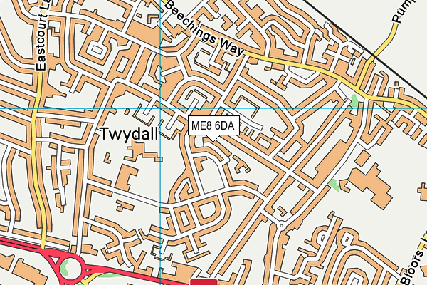 ME8 6DA map - OS VectorMap District (Ordnance Survey) ME8 6DA map - OS VectorMap District (Ordnance Survey)