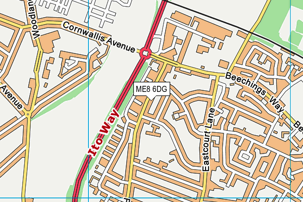 ME8 6DG map - OS VectorMap District (Ordnance Survey) ME8 6DG map - OS VectorMap District (Ordnance Survey)