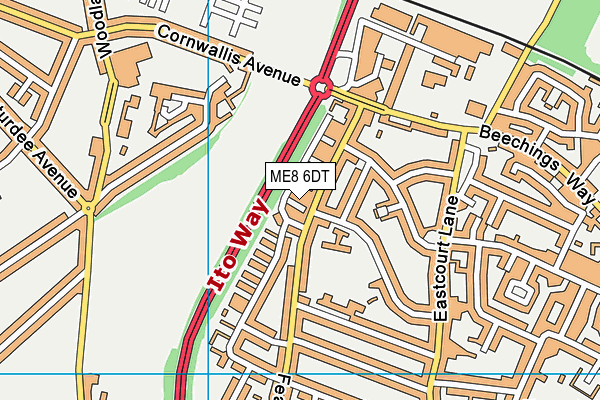 ME8 6DT map - OS VectorMap District (Ordnance Survey) ME8 6DT map - OS VectorMap District (Ordnance Survey)