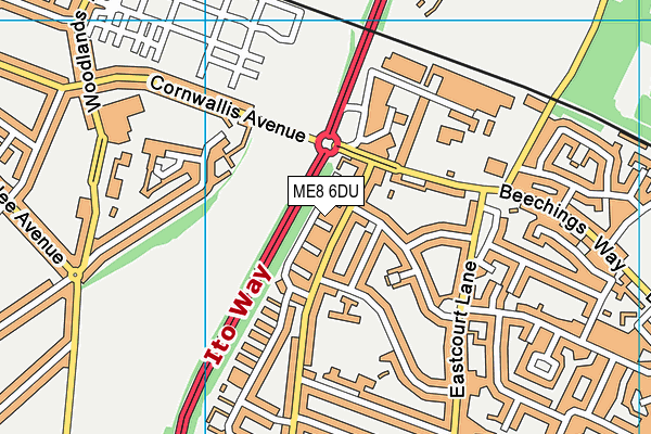 ME8 6DU map - OS VectorMap District (Ordnance Survey) ME8 6DU map - OS VectorMap District (Ordnance Survey)