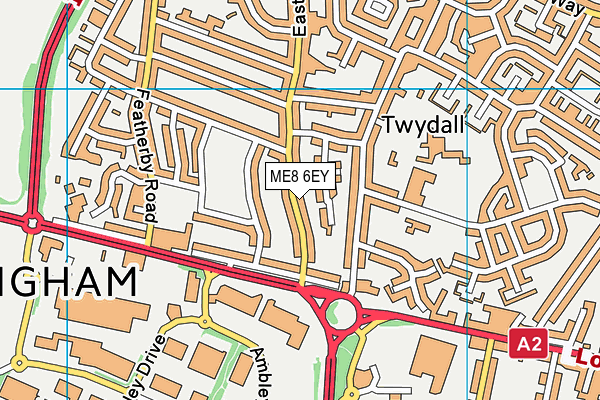 ME8 6EY map - OS VectorMap District (Ordnance Survey) ME8 6EY map - OS VectorMap District (Ordnance Survey)