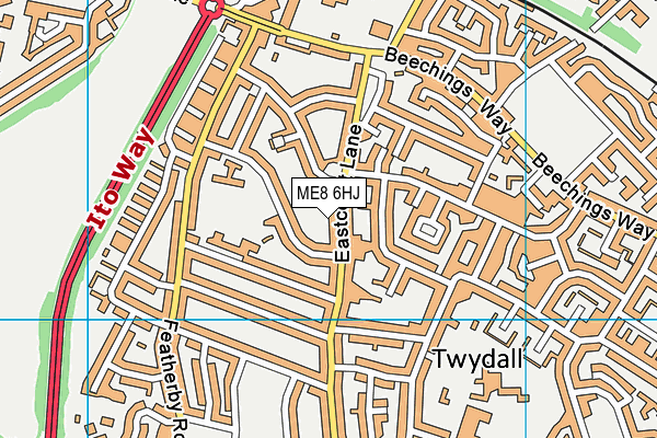 ME8 6HJ map - OS VectorMap District (Ordnance Survey) ME8 6HJ map - OS VectorMap District (Ordnance Survey)
