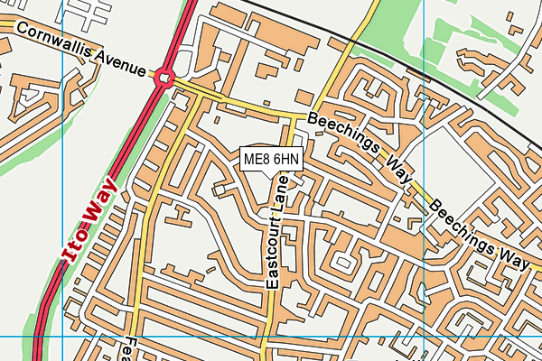 ME8 6HN map - OS VectorMap District (Ordnance Survey) ME8 6HN map - OS VectorMap District (Ordnance Survey)